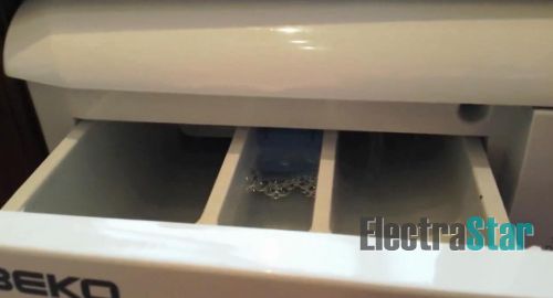 Набор воды в стиральной машине Beko при тестовом режиме