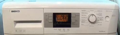 Дисплей стиральной машины Beko в сервисном режиме