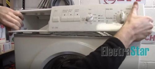 Снимаем панель управления стиральной машины Bosch